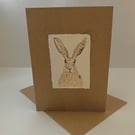 Hare Greetings Card