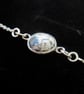 Unique Dendritic Opal connector SS bracelet  - Image 6