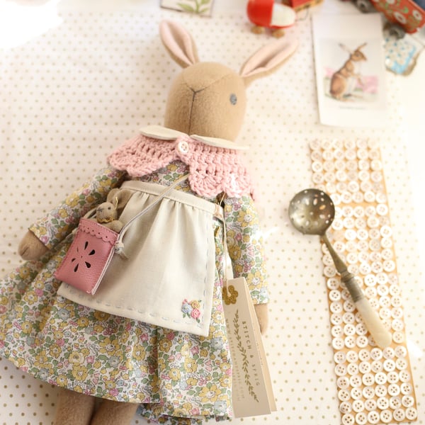 Heirloom Liberty Bunny - Betsy Ann pale yellow