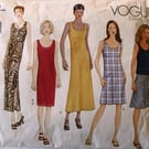 A multi-size sewing pattern for a misses' dress, top and skirt (Vogue 2562)