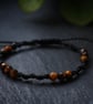 Women's bracelet with Tiger eye adjustable macrame  - Image 1