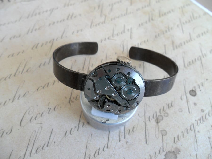 Steampunk Unisex Cuff Bangle