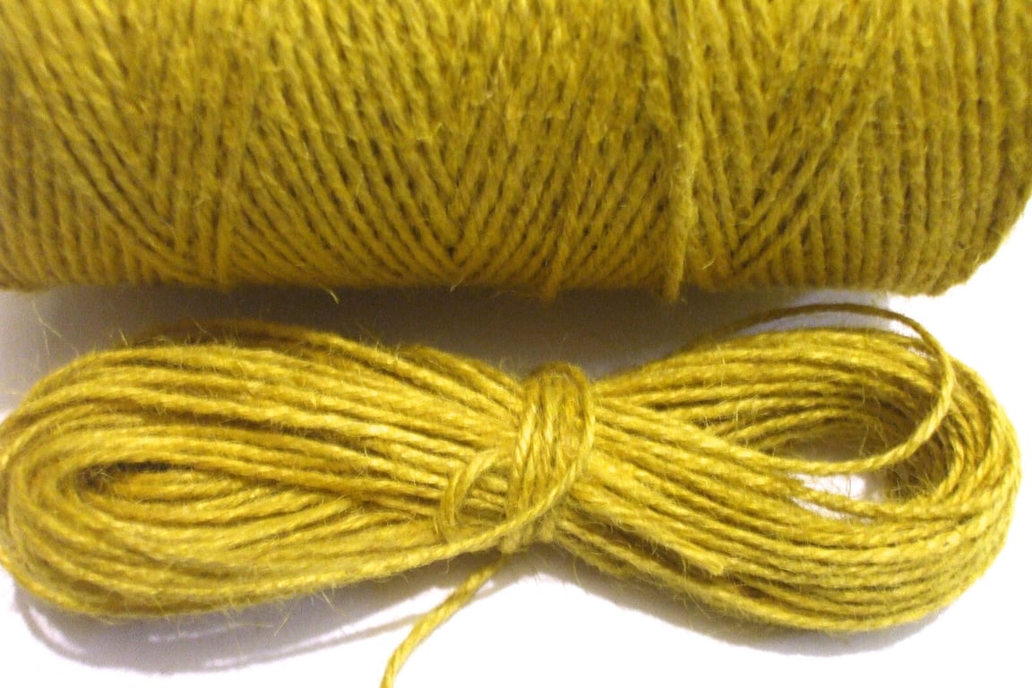 20 mts of MUSTARD Jute  Twine