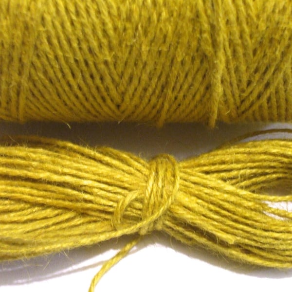 20 mts of MUSTARD Jute  Twine