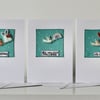 Three Birdie Handmade Cards - Collection 1