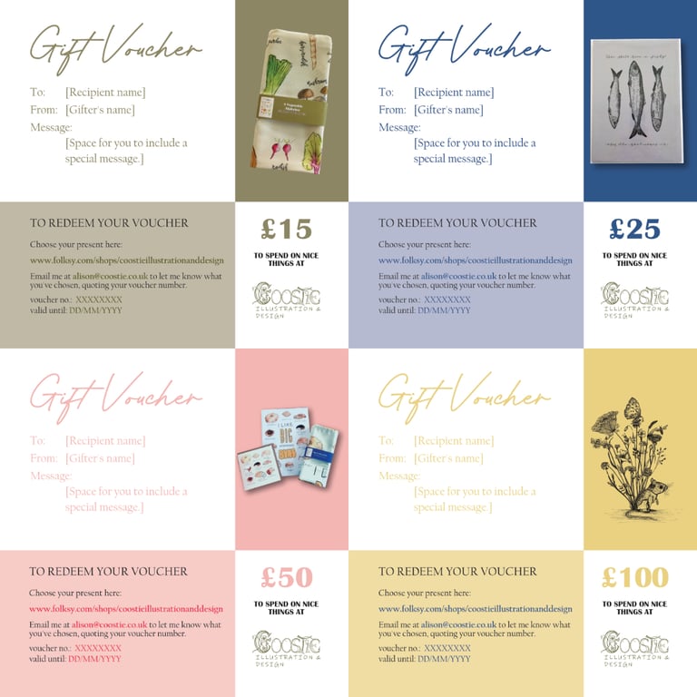 Coostie Illustration & Design Gift Voucher