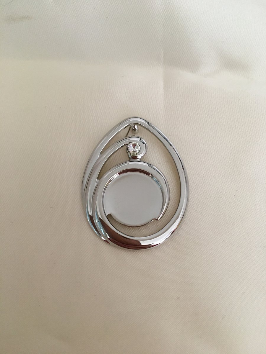 Teardrop Wave Pendant Setting - S28