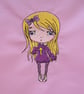5 Machine Embroidered Fabric Squares, Ready to Use in Home Decor, Soft Crafts. - Image 4