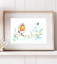 The Faithful Robin watercolour print, bird painting, ink drawing - Image 7