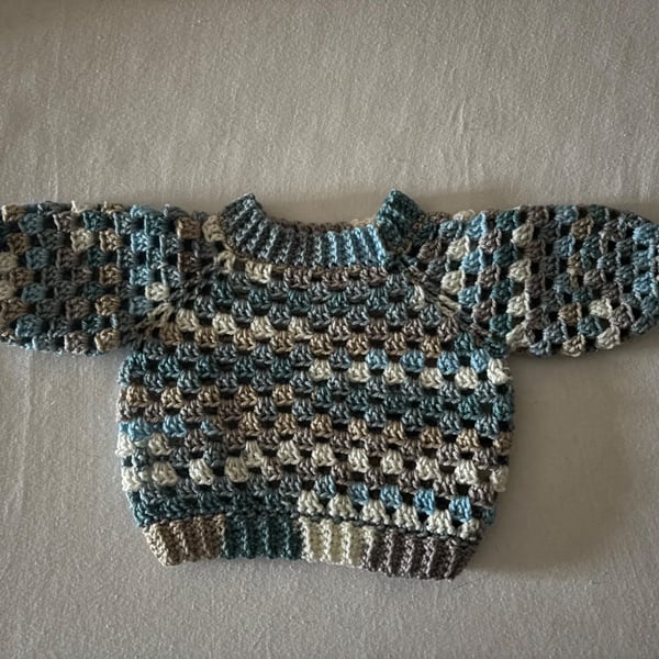 Crochet Baby Jumper - up to 3 Months
