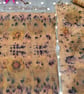 Eco Printed fine wool scarf leaves and Hopi sunflower Seeds - Image 7