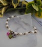 Pearl flower charm bracelet - Image 5