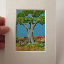 ACEO Rabbit aceo Summer