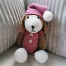 Crochet Bear in Pyjamas