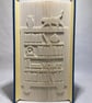 Bookcase with cat 180 CUT & FOLD Book Folding Pattern - EMAILED PDF PATTERN - Image 1