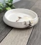 Brown and Yellow Marbled Round Trinket Tray - Jewellery Dish