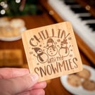 Hygge Winter Gift Coasters. Set of 4.
