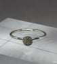 Echo Ring - Textured Sterling Silver Ring - Contemporary stacking ring