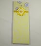 Lined notepad with glittered cover - Image 1