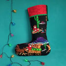 Christmas Stocking - Southwest Santa, can be personalised
