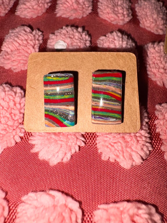 Beautiful Polymer Clay Earrings 