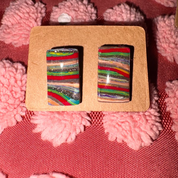 Beautiful Polymer Clay Earrings 