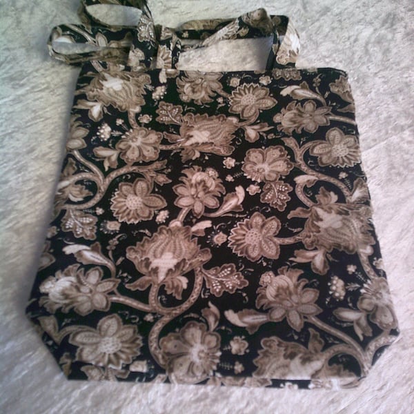 Jacobean Flowers Project Bag