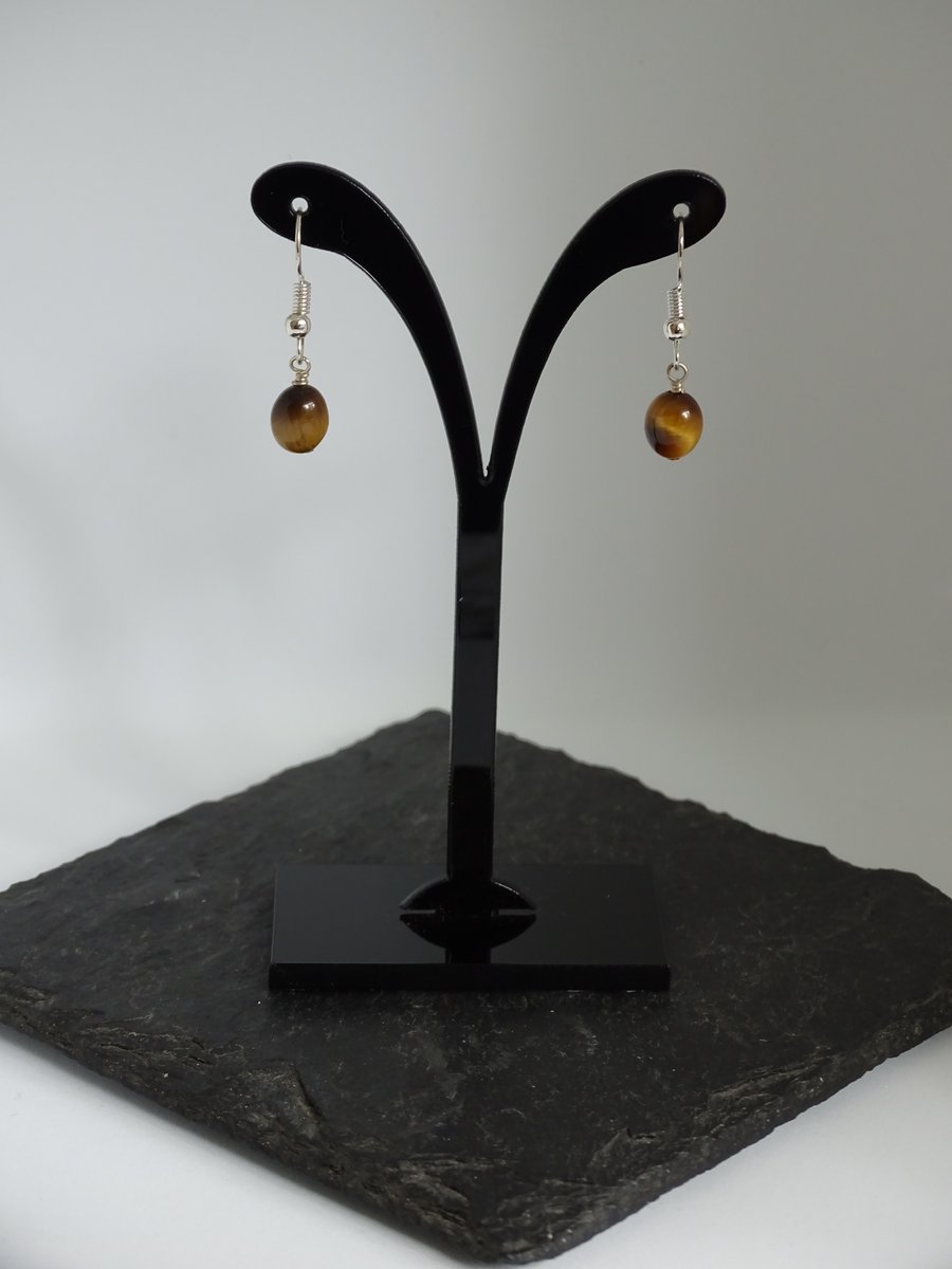Tigers Eye Earrings 