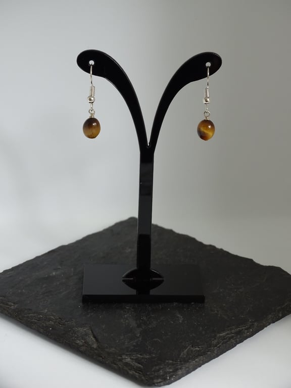 Tigers Eye Earrings 