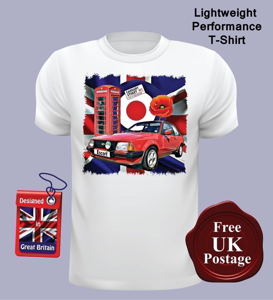 Ford Escort MK3 XR3I T Shirt, Mens T Shirt, Choose Your Size