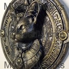 Feline Majesty - A wall mount Egyptian styled plaque of a beautiful cat bust