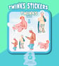 TWINKS VOL 2. Waterproof vinyl gay stickers - Image 2