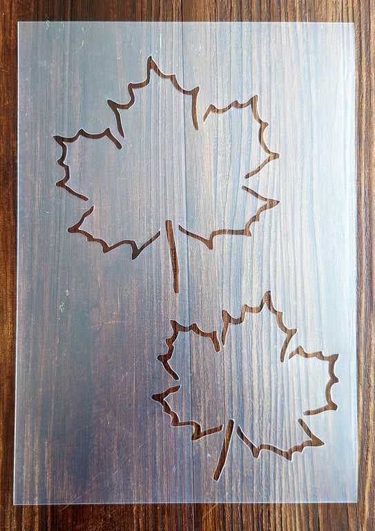 Maple Leaf Quilting Stencil A5 Mask Reusable PP Sheet for Arts & Crafts, DIY
