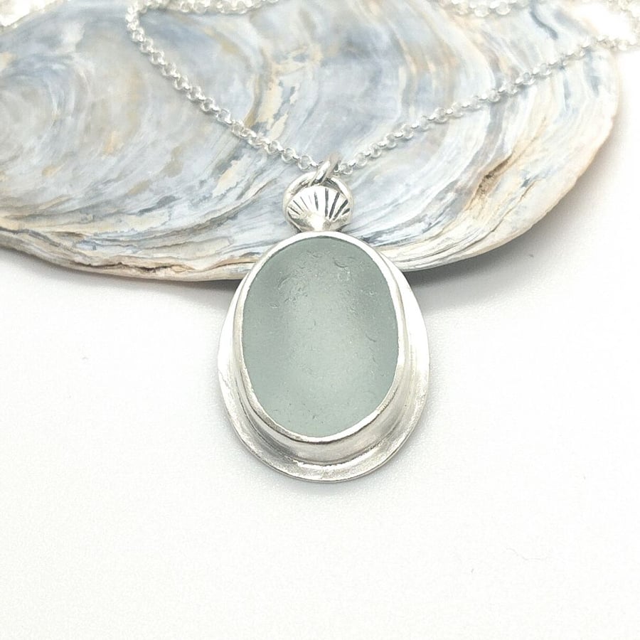 Seaham Seaglass Necklace sterling silver