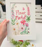 Summer Seconds Flower Market original watercolour painting 