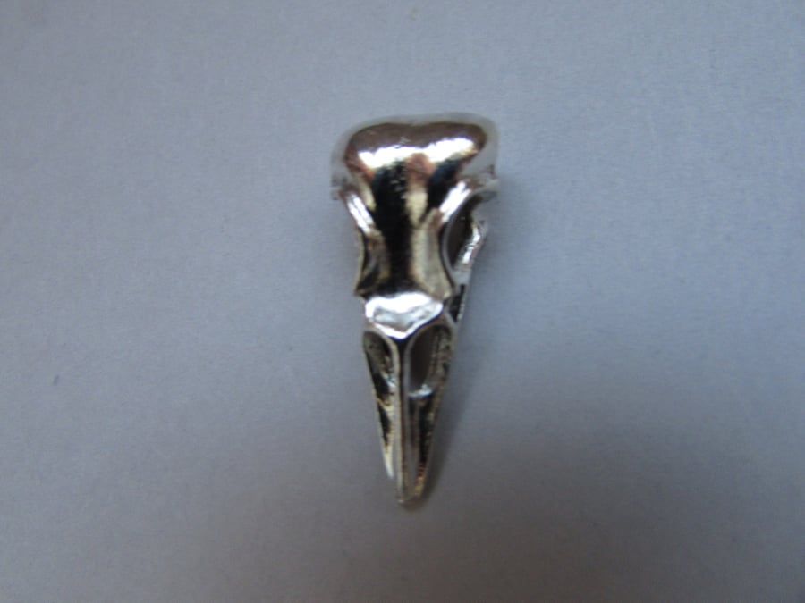 Silver Bird Skull Jewellery Charm Steampunk