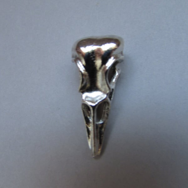 Silver Bird Skull Jewellery Charm Steampunk