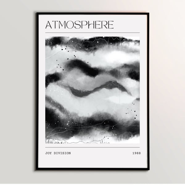 Music Poster Joy Division - Atmosphere Abstract Interpretation Art Print Synesth
