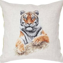 Tiger Cushion Counted Cross Stitch Kit