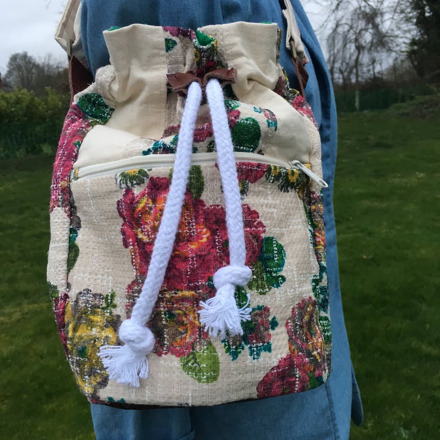 Flower Power bucket bag  UK delivery free