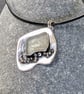 Sea Glass and Sterling Silver on Choker
