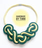 Monochrome sustainable cotton rope necklace, gift for her (Free Shipping) - Image 4