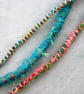 Arty Dreads for Shoulder Length Hair (mainly Turquoise, yellow, pink & green) - Image 4