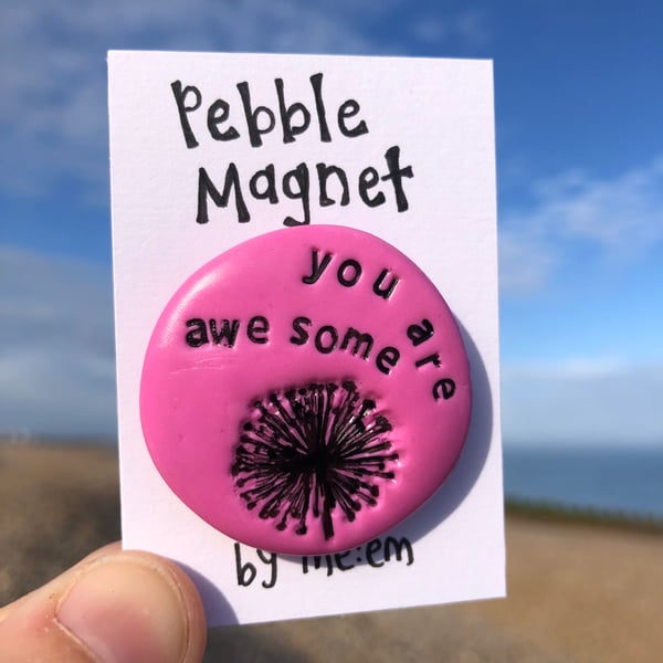 You Are Awesome Pebble Magnet