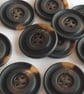 1 & 1 8" 28mm 44L polyester Tortoise Shell Buttons DESIGNER - Image 3