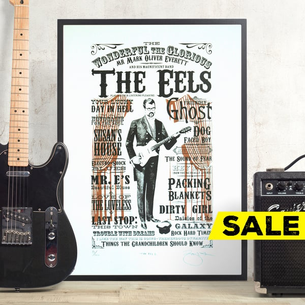 The Eels, Mark Oliver Everett Hand Pulled Limited Edition Screen Print