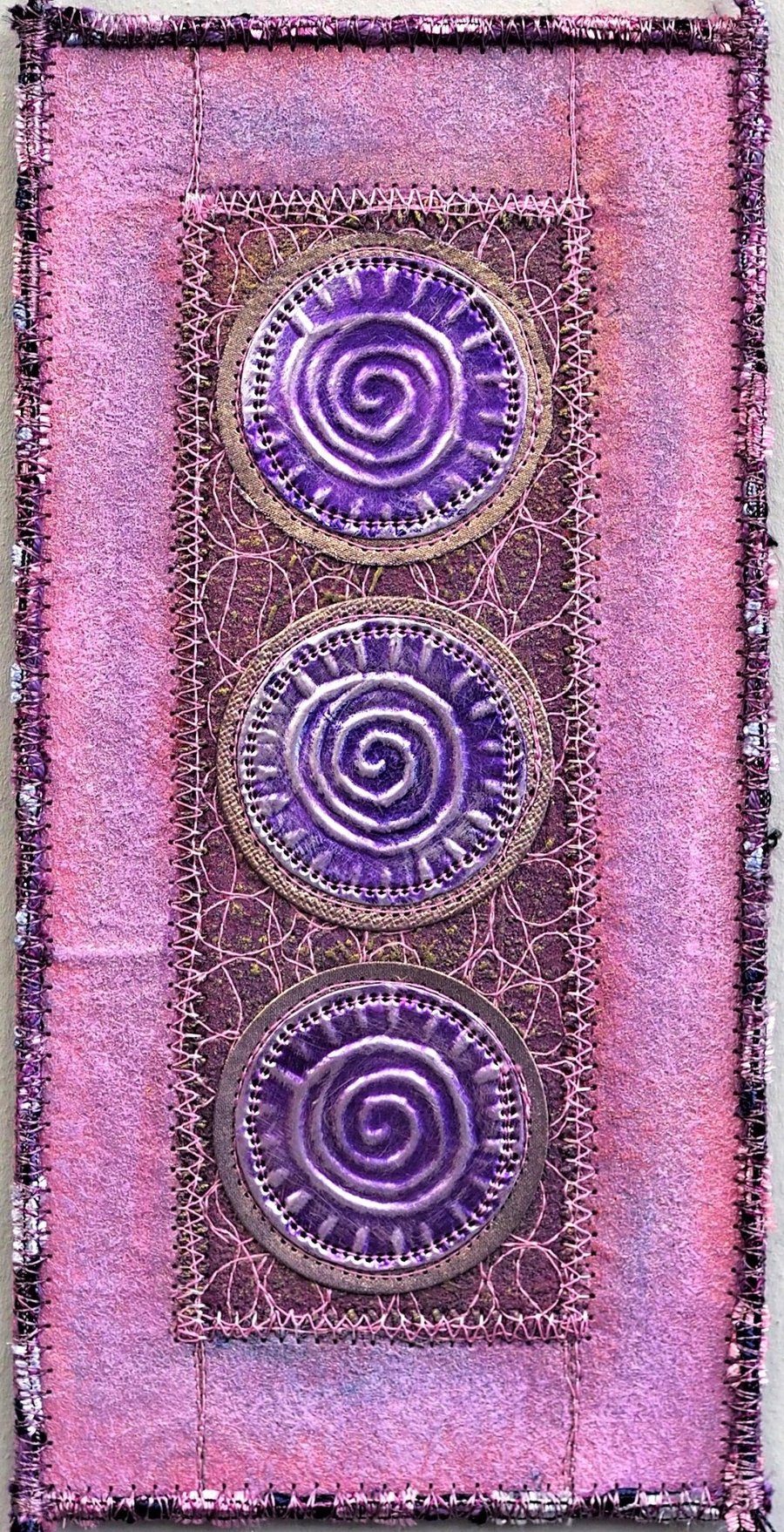 TCW2 - MINI WALL HANGING - 10cm x 20cm Lilac-Purple