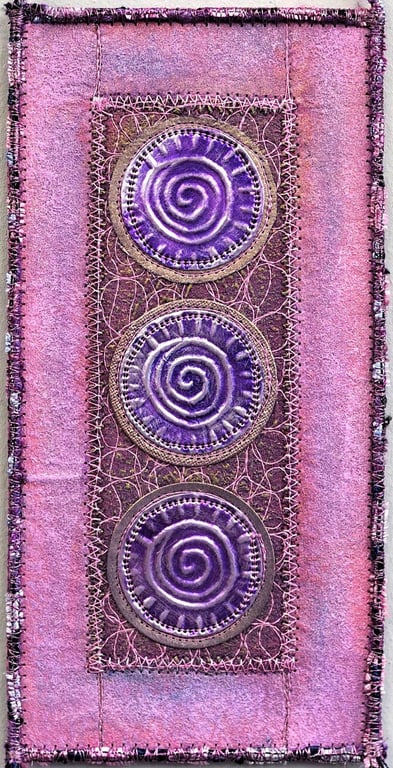 TCW2 - MINI WALL HANGING - 10cm x 20cm Lilac-Purple