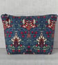 Large zipped pouch, project bag, cosmetic bag, William Morris floral - Image 2
