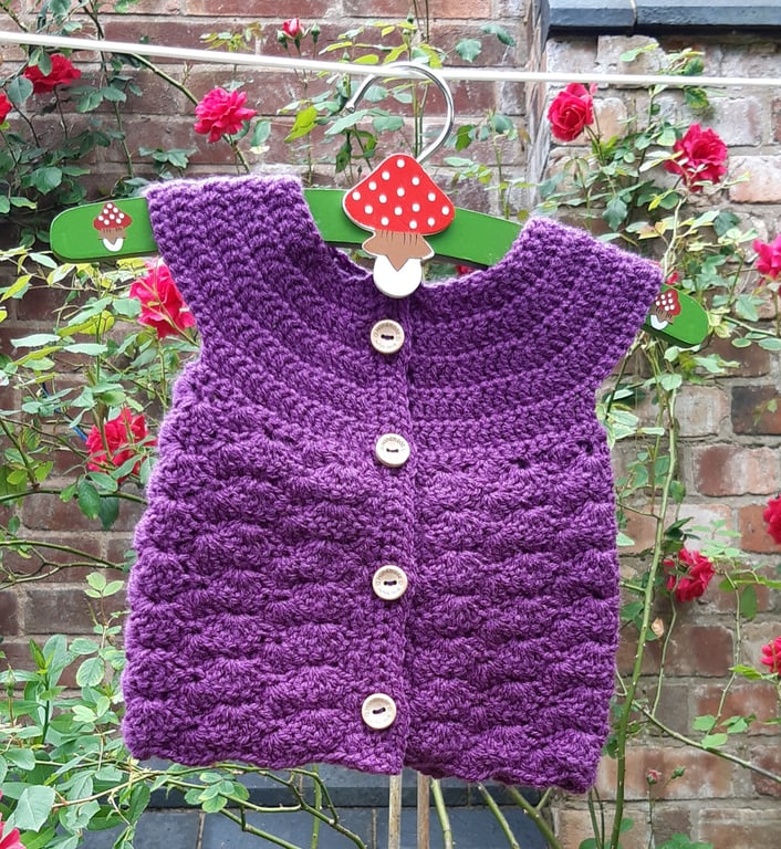 Handmade 0-3 months cardigan